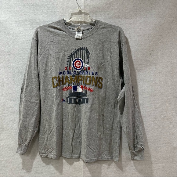 Large Chicago Cubs World Series Long Sleeve Tee - Picture 1 of 6